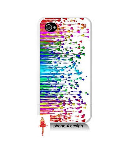 Rainbow Design Iphone 4/4s case, Iphone case, Iphone 4s case, Iphone 4 cover, i phone case, i phone 4s case