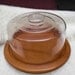 Winsome Wood Base CAKE SAVER Glass Dome top vintage cake saver