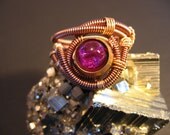 Steampunk Ring - Custom Unisex Wire Wrap - Copper