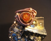 Steampunk Ring - Custom Unisex Wire Wrap - Copper