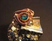 Steampunk Ring - Custom Unisex Wire Wrap - Copper