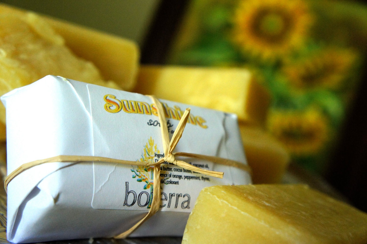 Sunshine shea butter soap BIG 5 oz bar - boterra Sunshine shea butter soap BIG 5 oz bar - boterra