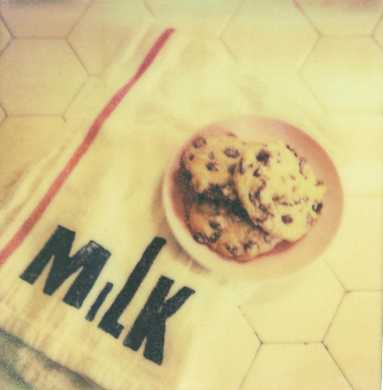Polaroid Print "Milk & Cookies" - 8x8