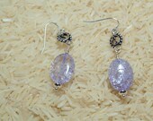 Purple beaded earrings