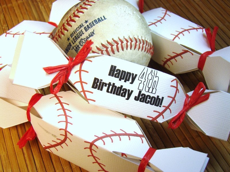 Items similar to 20 Custom Baseball Birthday Party Favors DIY Kit on Etsy