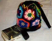 Tropical Flowers Drawstring Tote