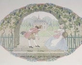 Vintage Illustration Children's Art Print / Nursery Rhyme / Where Are You Going To My Pretty Maid / Henriette Willebeeck le Mair
