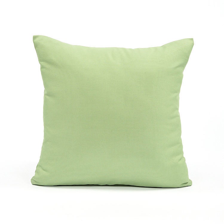 Items similar to 16" X 16" Solid Pastel Green Accent Throw Pillow Cover