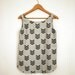 Hand printed loose linen top