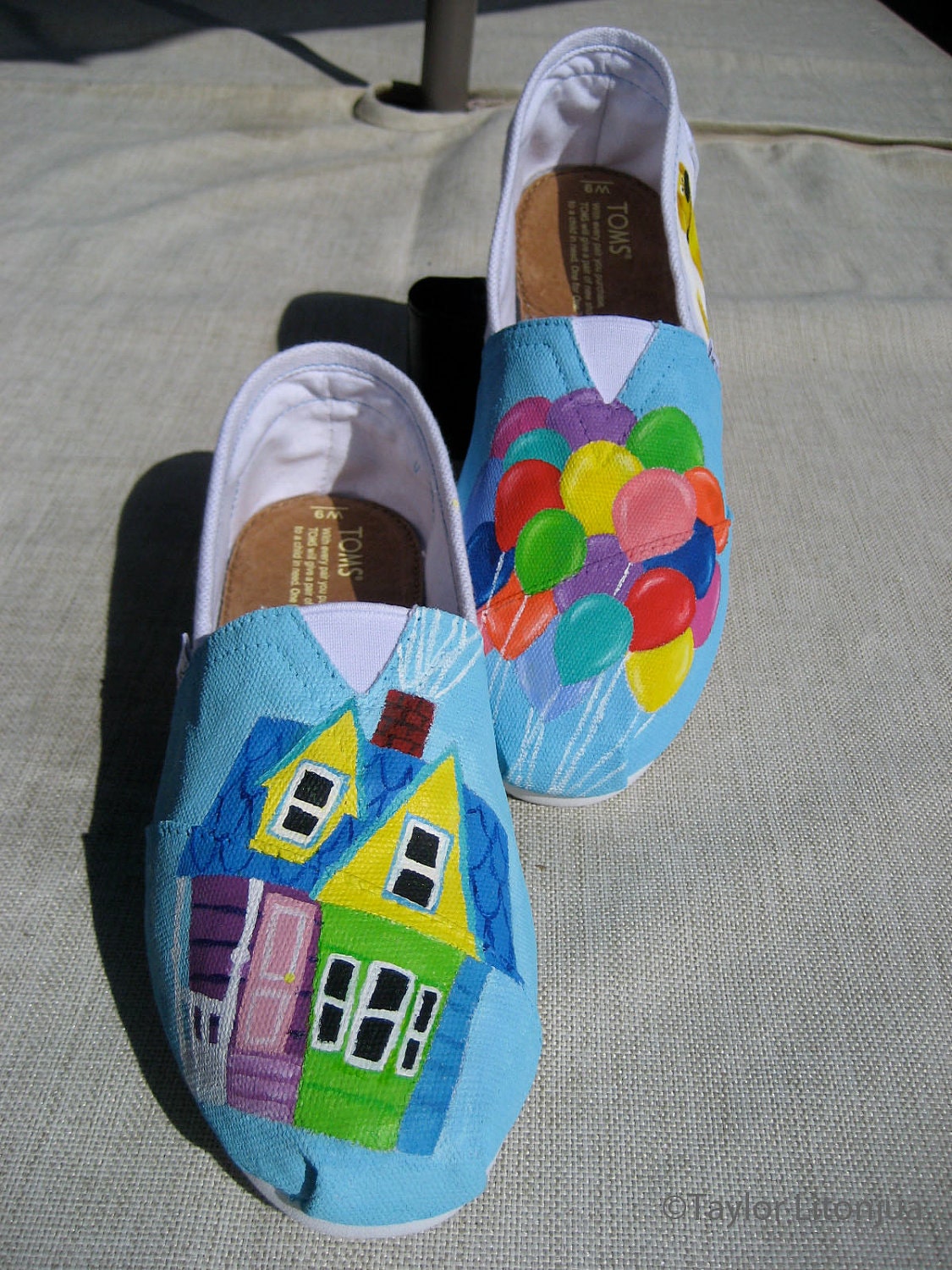 Custom Hand Painted Toms: Disney Pixar's Up Design