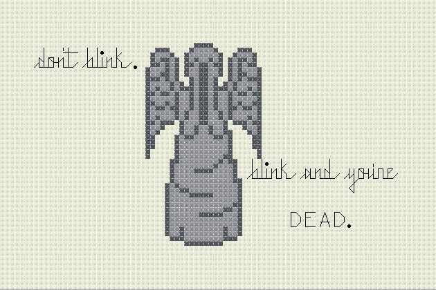 Blink and You're Dead - Cross Stitch Pattern