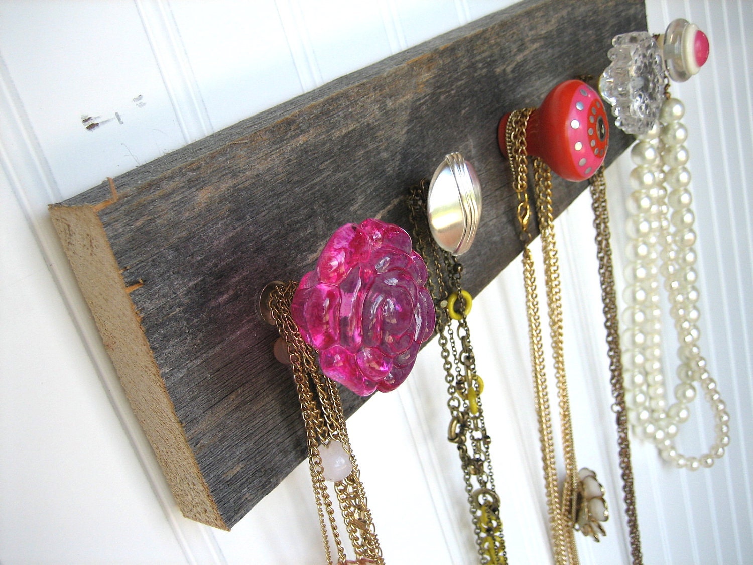 Jewelry Organizer "Pretty in Pink" Necklace Holder