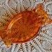 Vintage Orange Owl Ashtray 1970's