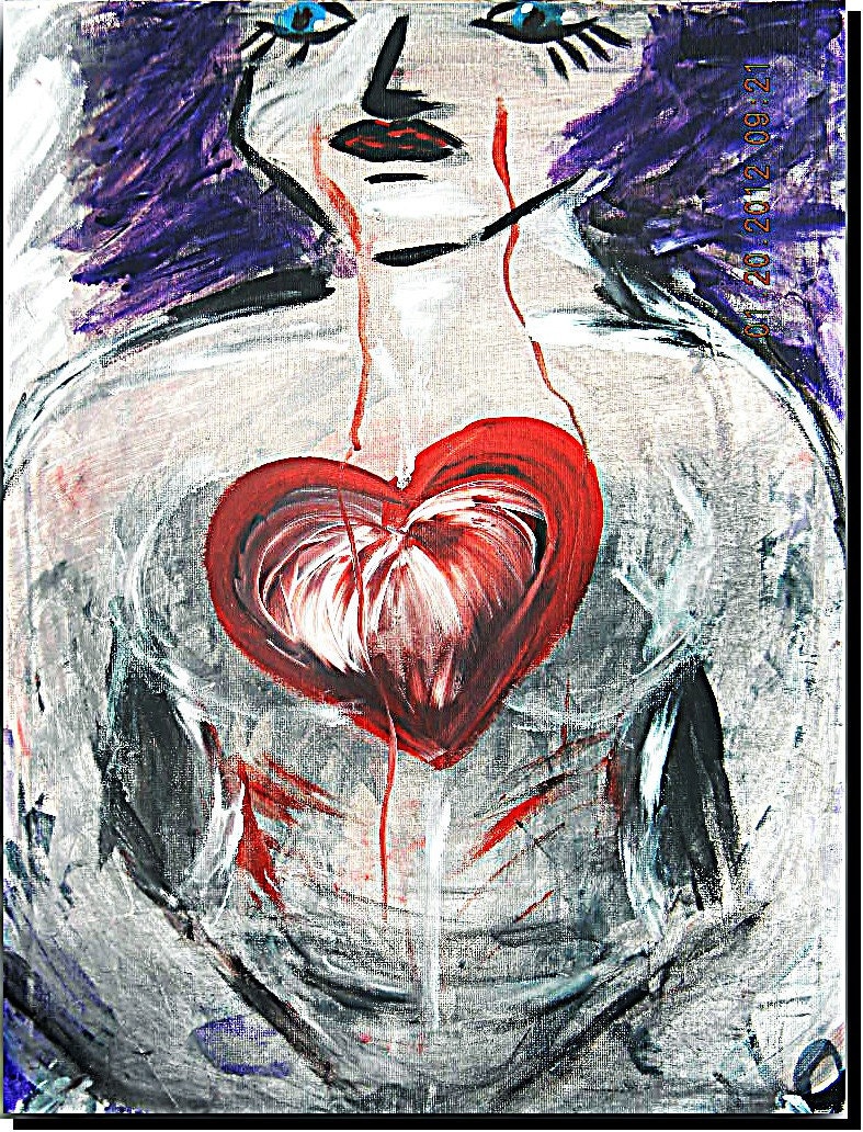 Original Signed Painting for Sale, by Artist "Carmen" OR " The Lesson"