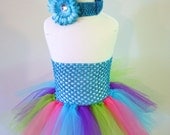 Baby girls tutu dress skirt Flower Headband 2T 3T 4T 5T 6 Pick Size