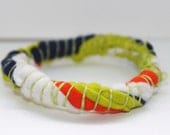 Fabric Bangle in Spring Garden