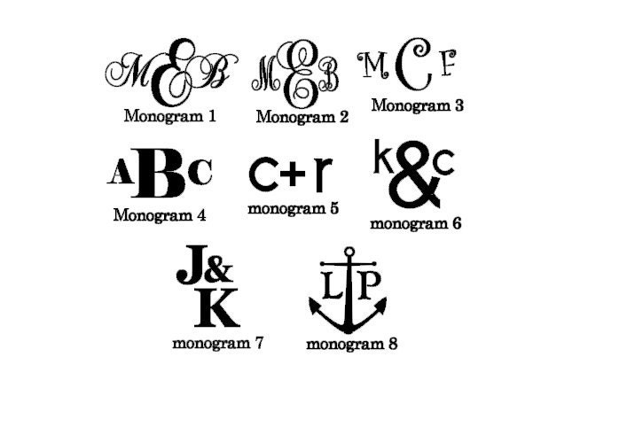 personalized monogram pitcher