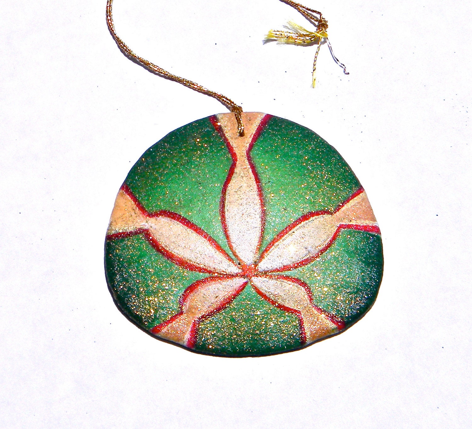 ROBIN HOOD Painted California Sand Dollar Ornament