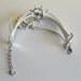 Anchor and rudder Bracelet silver bracelet white wax cords,white braided leather bracelet