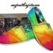 TOMS Tie Dye Shoes - Bright colors - hand dyed and custom made by One Great Thing :)