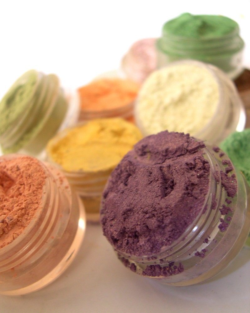 15% OFF - PICK 5 Eyeshadow Mineral Makeup Natural Vegan Mineral Eye Color