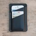 On Sale Personalized iPhone 4/4s Leather Case Wallet Black with Beige Stitching