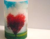 Heart On A Hill - Flameless Candle with Timer - Night Light - Home Party Decor Il_170x135