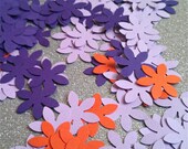Flower Confetti l Hand Punched l 100 count l Purple Lavender Orange l Choose your own colors Il_170x135