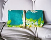 Tobacco pouch "Garden" / Light weight fabric pouch / Floral pouch