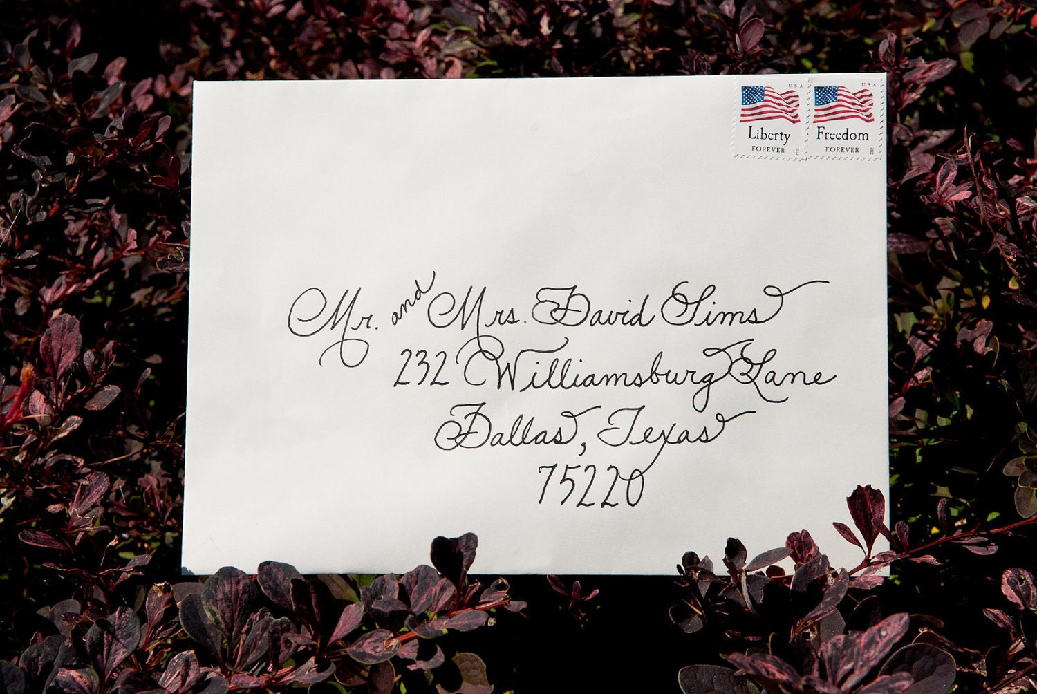 Wedding Calligraphy Envelopes Custom Hand Addressed - Place Cards, Escort Cards, Menus, Programs & More Available