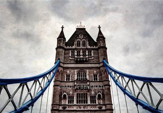 8X10 or A4. London Tower bridge photography. Home decor.
