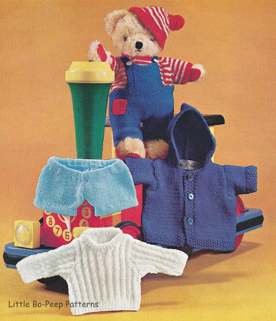 free knitting patterns for teddy bears clothes