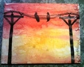 Melted Crayon Art : The break of day