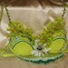 Custom Hand Beaded Lime Green Daisy Bra :)