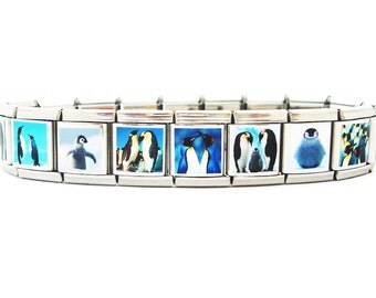 Penguins Charm Link Bracelet