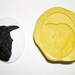 Flexible Mold RAVEN CROW BIRD Cameo Cabochon