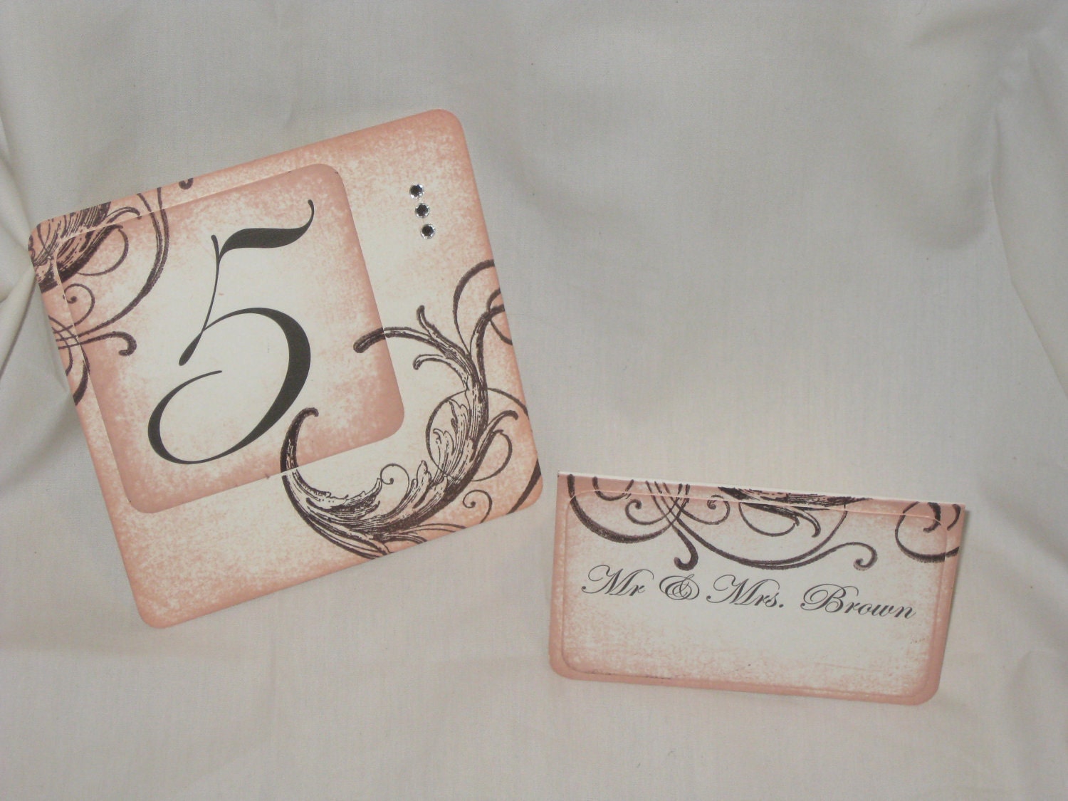 French Elegant Luxury Escort Cards Wedding Original Design