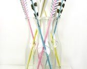 Pastel Arrows in Soft Pink and Light Blue with Striped Feathers