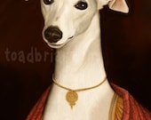 5x7 Aristocratic Whippet Portrait