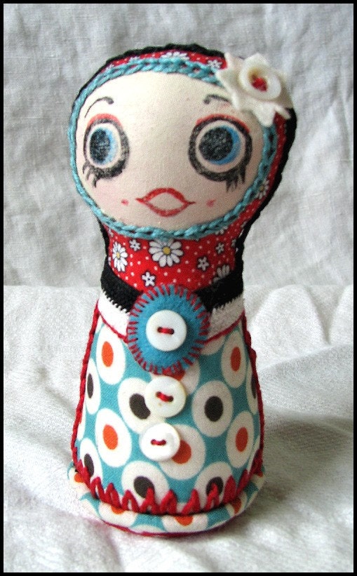 RolyPoly BEA one of a kind Art Doll