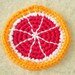 Blood Orange Coaster - Single - Citrus Slice Desk Beverage Coaster
