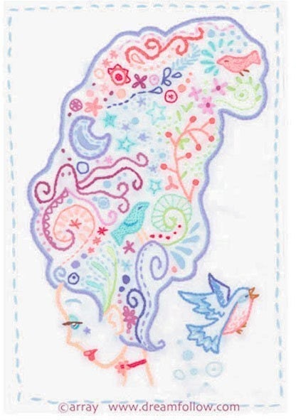 Thinking PDF Embroidery pattern