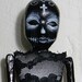 Voodoo Dolls with Black Feathers and Lace