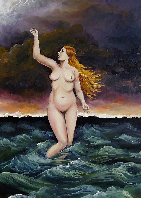 Ocean Goddess - 5x7 Blank Greeting Card