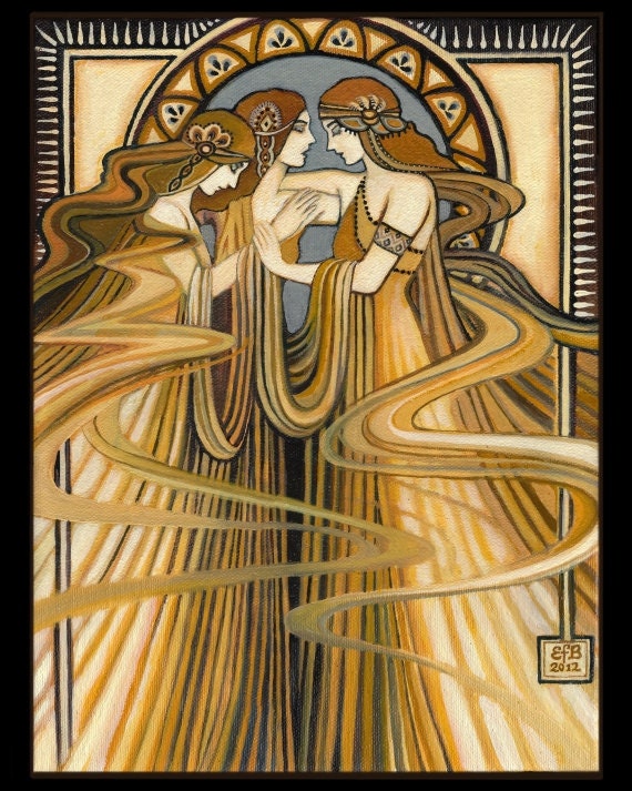 The Three Graces Greek Goddesses 16x20 Poster Print