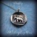 Elephant wax seal necklace from antique french seal