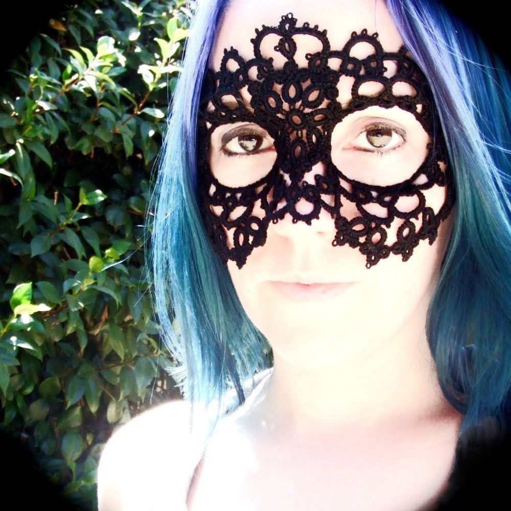 Tatted Lace Mask - As The World Falls Down