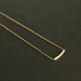gold bar necklace on 14kt gold filled chain minimal wedding bridesmaids jewelry