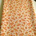 Summer Print / Vintage Floral Fabric Lightweight Cotton / Pink Orange Flowers 2 Plus Yards