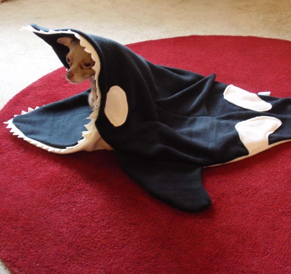 Dog Bed Blanket - Oscar The Orca - PetCosy - Silly Pet Sleeping Bag
